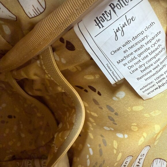 Harry Potter JuJuBe Mischief Managed Mini Black Backpack with Logo - Picture 2 of 11